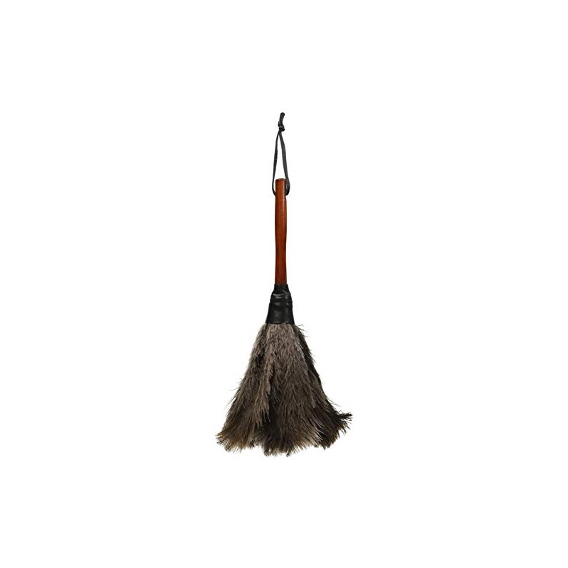 Redecker Ostrich Feather Duster, 13.8 inches (35 cm), Black