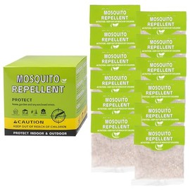 Natural Mosquito Repellent Scent Bits Dunks Pouch Outdoor Patio Camping Car & Party Indoor: Mosquito Dunks for Standing Water, Kids & Pets Safe, Longer Lasting (12-Pack)