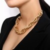 Roe Dolph Gold Chunky Necklace for Women Punk Cuban Link