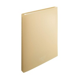 Lihit Lab N7016-16 Clear Book, Interchangeable A4, 30 Holes, 30 Pockets, Beige