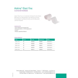 Askina Elast Fine Sanitary Pads 4 m x 4 cm (Pack of 20)