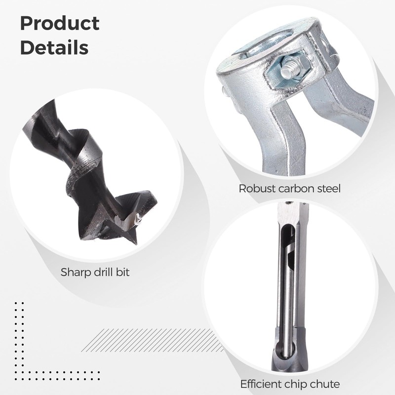 Square Hole Drill Bit Adapter and Square Hole Drill Bit