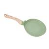Frying Pan Wood Handle Aluminum Alloy Cooking Skillet Fast Heating