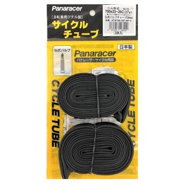 Panaracer 0TW700-25F-NP-2 Tube Set, 27.6 x 0.9 - 10.2 inches (700 x 23 - 26 cm), Presta Type, 1.3 in (34 mm) Valve, Made in Japan