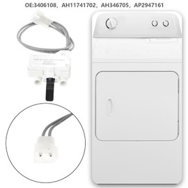 OTOTEC 2 PCS Dryer Door Switch Replacement Part 3406108 AH11741702 AH346705 AP2947161 Compatible with Whirlpool Compatible with Kenmore Replacement Door Switch Assembly