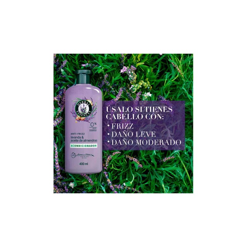 Herbal Essences Acondicionador Herbal Essences Anti-frizz Lavanda & Almendras 400ml