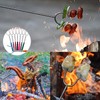 Lyfengdeam Barbecue Forks-4 Pack Marshmallow Roasting Sticks Extendable Stainless Steel
