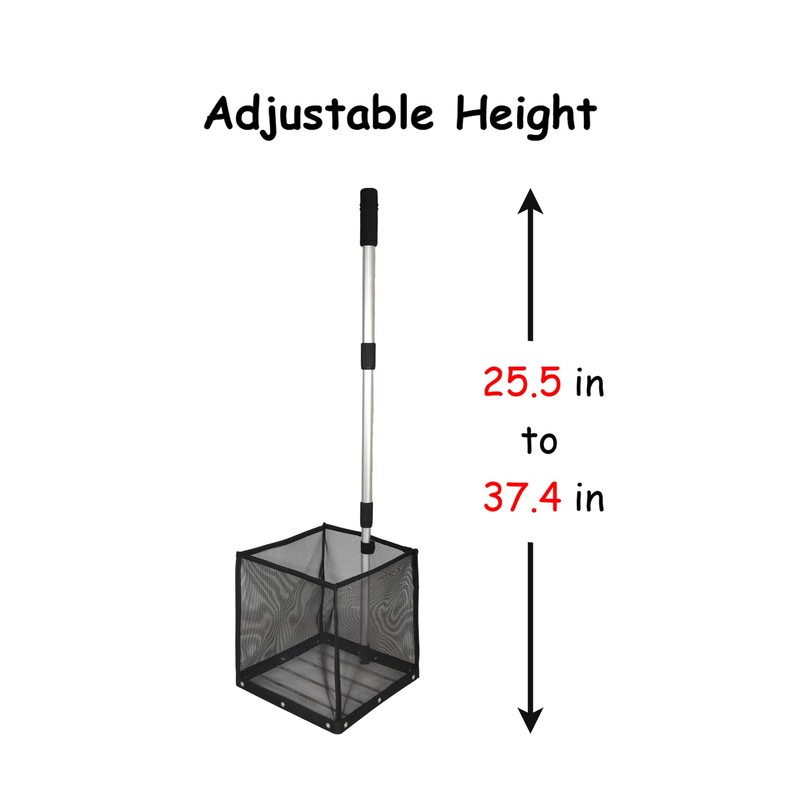 TNZMART Adjustable Height Pickleball Ball Picker Upper and Retriever Holds