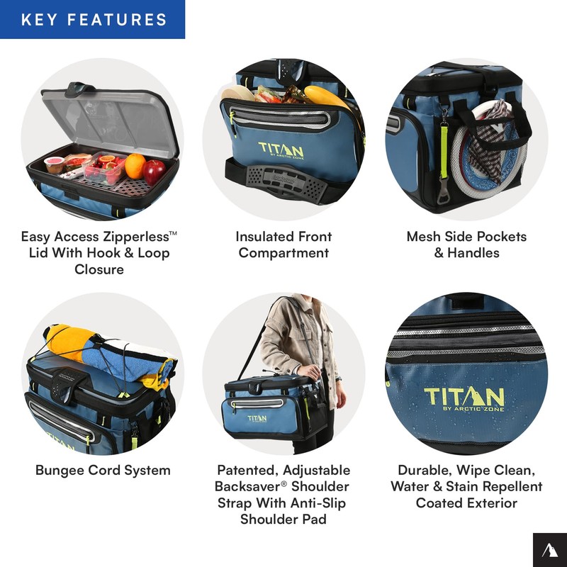 Titan by Arctic Zone 48 Can Zipperless Soft Cooler with