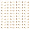 50 Set Binding Rivet Round Flat Head Brass Slot Screw