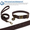 Wisedog Dog Collar and Leash Set, Waterproof Adjustable Puppy Collars