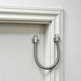 Flexible Door Loop Wire Sleeving with Ends,40cm Long Door Loop Wire Cable with Triangle Ends Door Cable Protector for Exposed Mortise Mounting