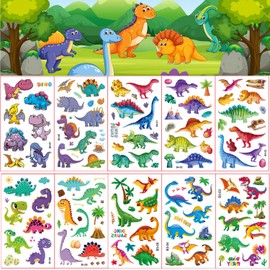 Dinosaur Tattoos for Kids Birthday Decorations -50 Sheets Tattoos Temporary Party for Dinosaur Birthday Decorations 3 Year Old Boy Girl
