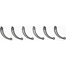 6X Gas Hob Stove Cooker Flame Symbols Decals Indicators Knob Stickers