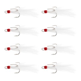 SG Store Pack of 30 Carbon Steel Treble Hooks with Three Claws Anchor Hooks for Freshwater / Saltwater Fishing 6#