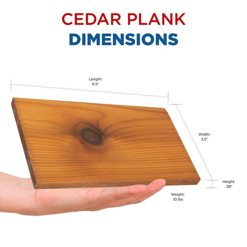 Jaccard Ready 2 Grill Pre-Soaked Cedar Planks, Premium Wood Planks
