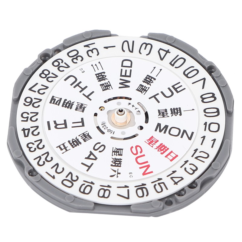 VJ33 Watch Movement Replacement Day Date Calendar Movement Watch Repair