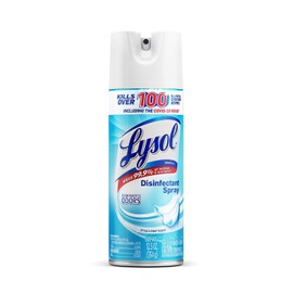 Lysol Disinfectant Spray, Sanitizing and Antibacterial Spray, For Disinfecting and Deodorizing, Crisp Linen, 12.5 Fl. Oz (Pack of 12)