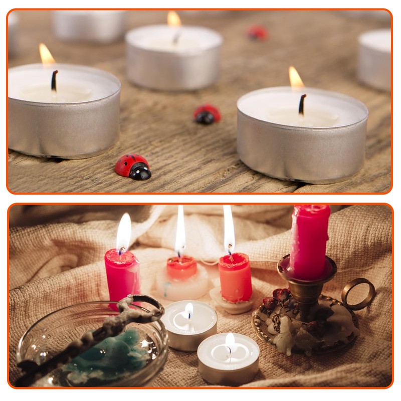 600 stoppini per candela, stoppini da 2,6 cm in cotone,