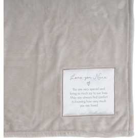Pavilion - Love You Nana - 50" x 60" Royal Plush Neutral Colored Couch Bed Throw Blanket Grandma Granny Grammy Gran Gammie Grandmother Grandparent's Day Gift