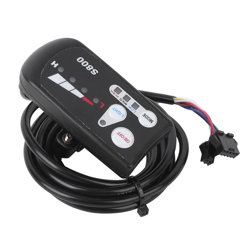 EBicycle Lithium Battery LED Meter S800 Display Horizontal Black &amp;