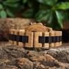 2win Wooden Watch for Men Luxury Chronograph Military Quartz Wrist