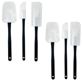 ToolUSA (2 Pack) 3-Piece Plastic Spatula Set | 9"-10" (22.9 cm-25.4 cm) Range | Versatile Kitchen Aid | Durable & Lightweight