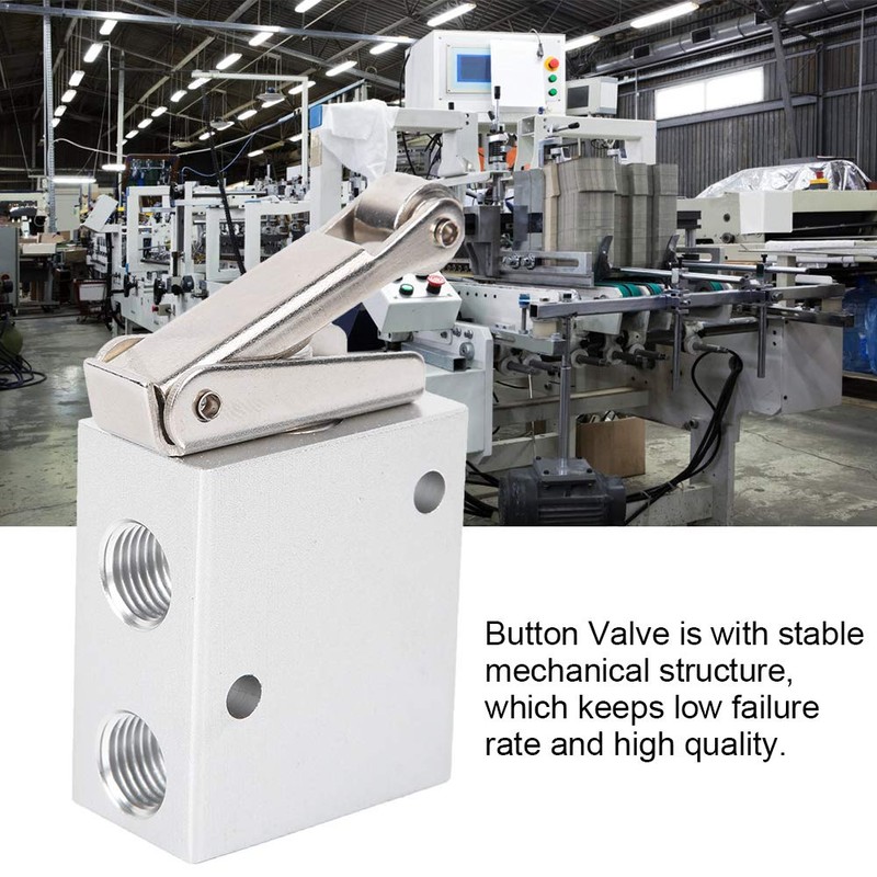 Pneumatic Push Button Air Valve - 3 Way 2 Position