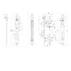 YALE Y52X1060 Y52X Round Edge Wooden Door Insert Lock 60mm