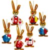 Sikora OD07 Easter Decoration Easter Bunny Figures Wooden for Hanging