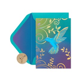 Papyrus Blank Cards with Envelopes, Hummingbird (12-Count)