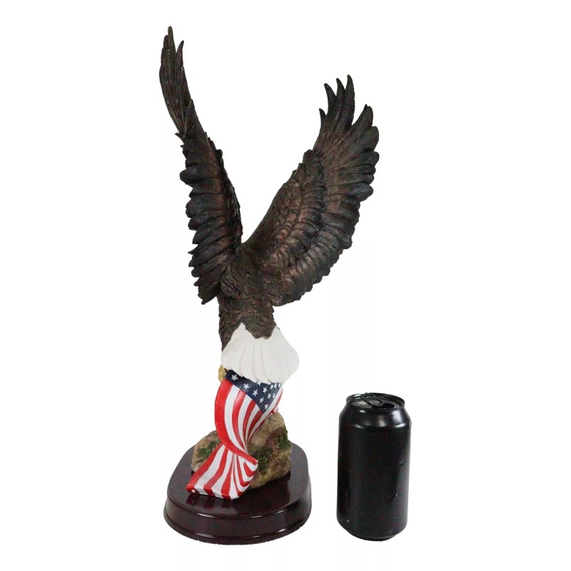 Ebros 18" Tall Large Patriotic Bald Eagle Clutching On American