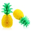 Blulu 10 Packs Pineapple Decorations 14 Inch Pineapple Honeycomb Centerpieces