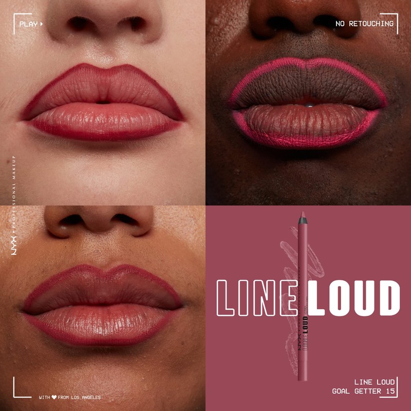 NYX PROFESSIONAL MAKEUP Line Loud Lip Liner, Longwear and Pigmented