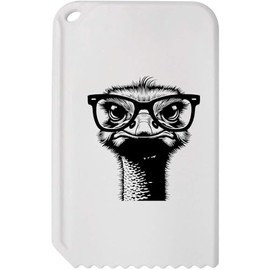 Azeeda 'Ostrich Wearing Glasses' Plastic Ice Scraper (IC00038025)