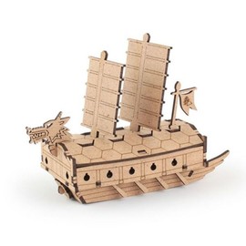 (Hottracks) DIY Wooden Model Assembly Kit Young Planet Turtle Ship CM890 / (핫트랙스)DIY 나무 모형 조립 키트 영플래닛 거북선 CM890