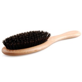 Natural Boar Bristle Hair Brush Paddle Hairbrush Detangling Hairbrush QIUNI