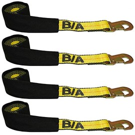 BA Products 38-3D-x4, Set of 4 Straps with Snap Hooks for Dynamic, Century, Vulcan Autoloader Wheel Lifts, Wreckers, Tow Trucks