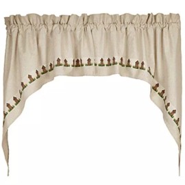 Country House New Primitive Country Farmhouse Chic OUTHOUSE CAFE SWAGS Curtains