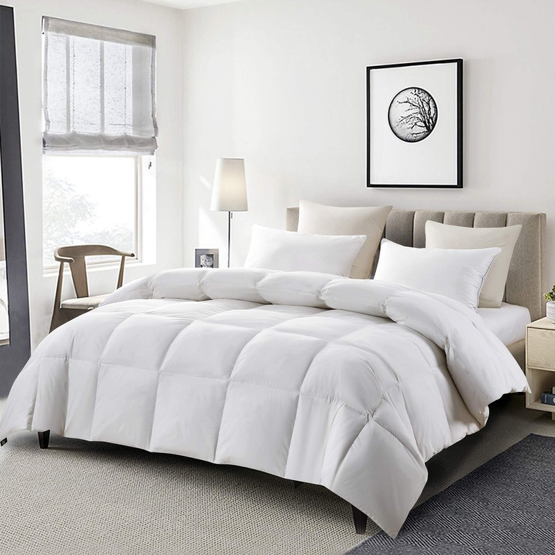 Serta 233 Thread Count White Feather Goose Down Fiber Extra