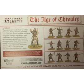 Wargames Atlantic, The Age of Chivalry, Peasant Levy (1100-1350) 28mm Hard Plastic Figures