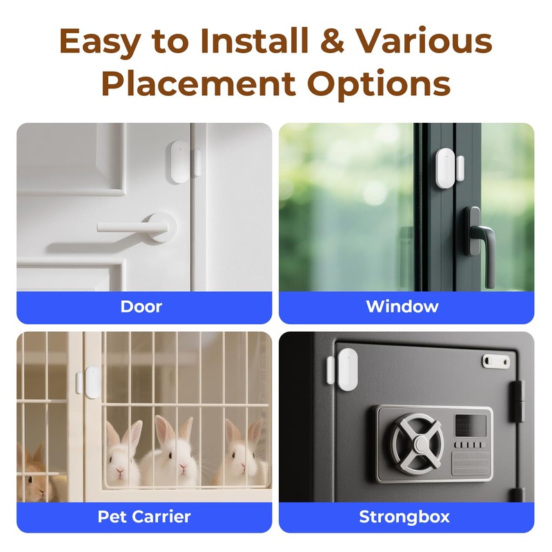 Wireless Door Window Sensor Alarm for Kids Safety DIY Door