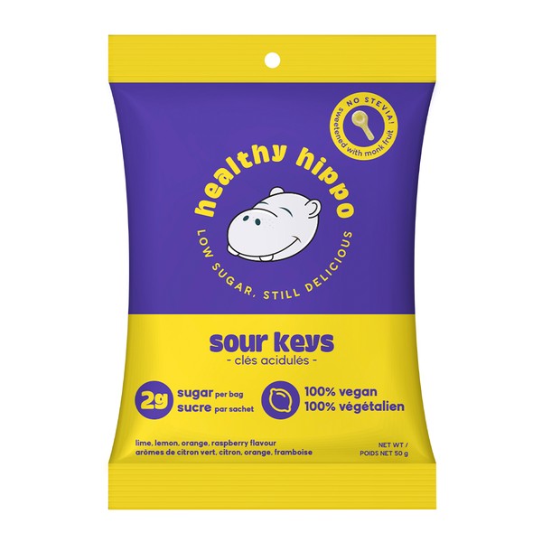 Healthy Hippo Sour Keys Gummies 50g