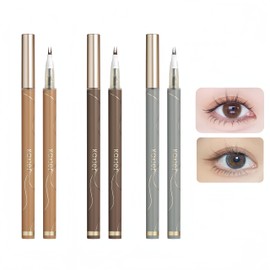 Unyoke New Women's Double Claw Double Point Waterproof Eyeliner, Extra Fine Korean Makeup Lower Eyelashes, 0.01mm Extra Fine Liquid Eyeliner, No Fading, High Adhesion, Quick Dry and Durable, Lower