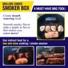 Smoker Wood Chip Box For BBQ Grill. Add Wood Chips