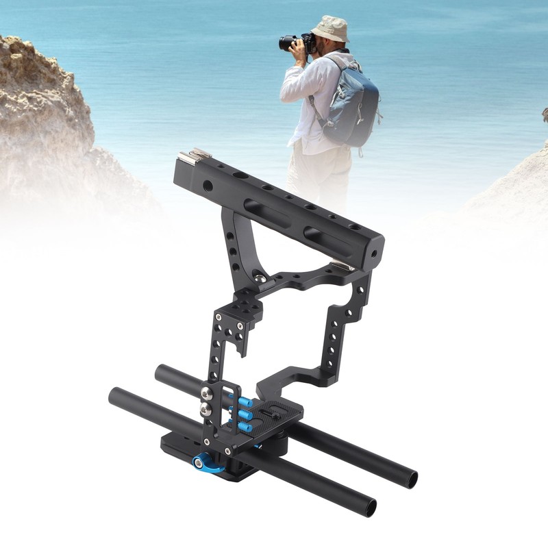 Aluminum Camera Cage Rig with Top Handle for A7 A7II