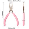 SUNNYCLUE 4.5 Inch Flat Nose Pliers Mini Precision Pliers Wire