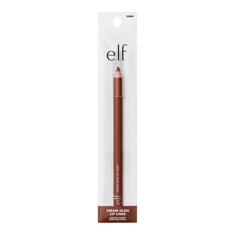 e.l.f. Cream Glide Lip Liner, Highly-Pigmented Pencil For Shaping &