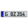 European German License Plate - Gera