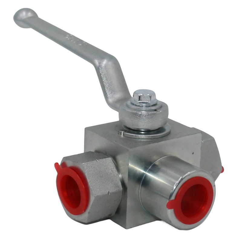 Hydraulic Ball Valve KHB3K 1/2'' NPT, Shut-Off 3 Way Ball